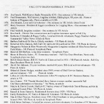 Grand Marshals Fall City 2000s